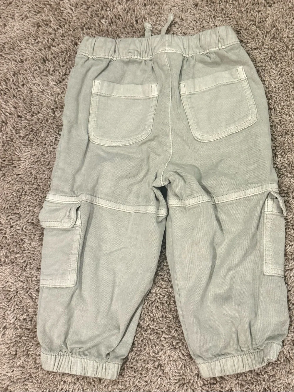 Cat & Jack 18M Sage Green Cargo Jogger Pants – Utility Pocket